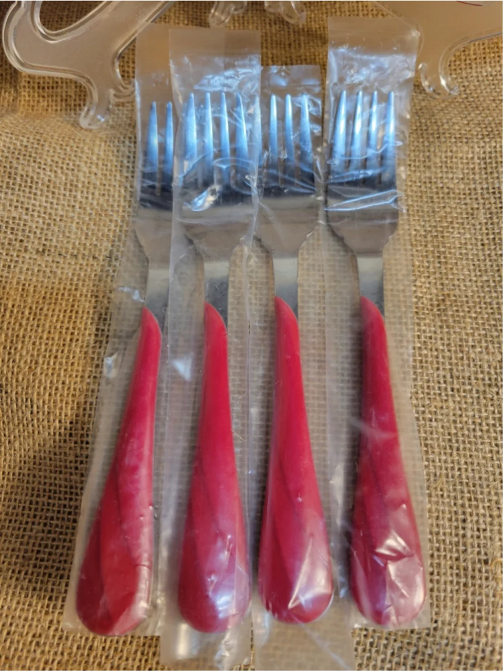 Homer Laughlin Fiesta Special Edition 20 Pc Flatware In Original Tin Scarlet